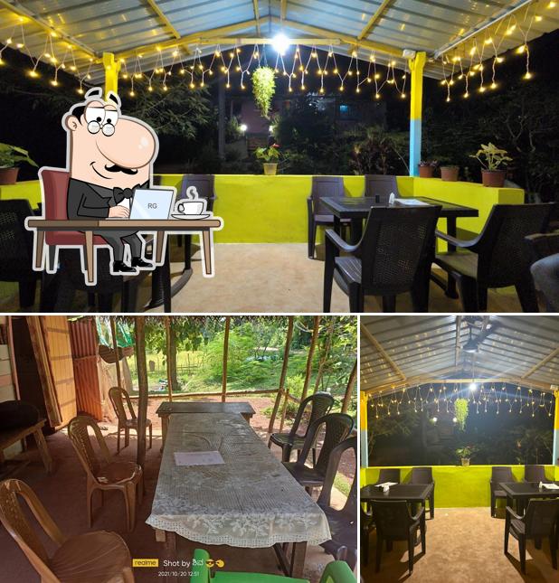 The interior of Neeleshwari Paradise Restaurant