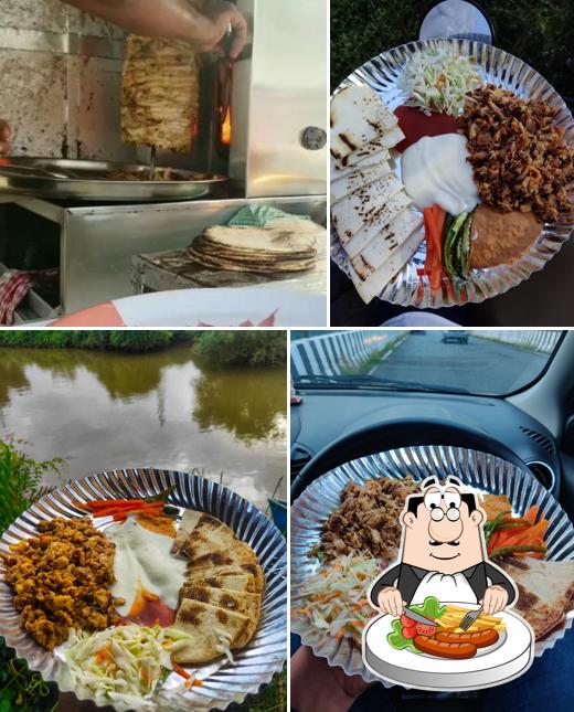Food at Anvay's Chicken Shawarma