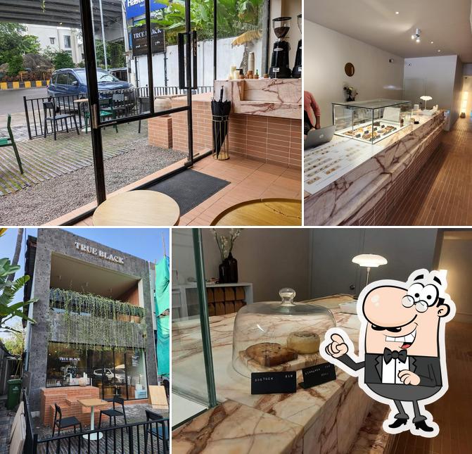 The interior of TRUE BLACK speciality coffee Jubilee hills