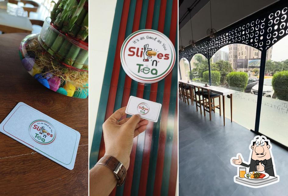 Food at Slices 'n' Tea Cafe