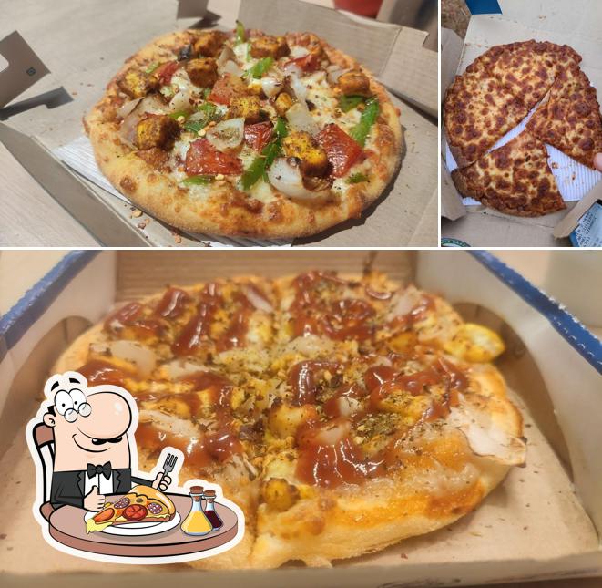 At Domino's Pizza Saralebettu, Manipal, you can get pizza