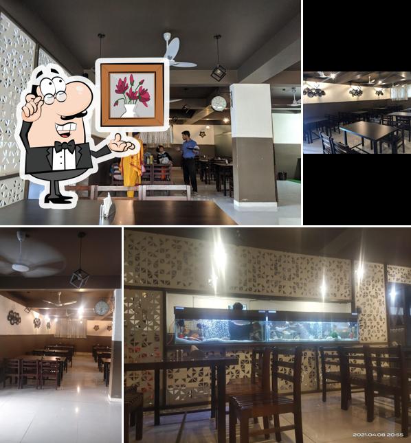 The interior of Hotel The Tamarind Pure Veg