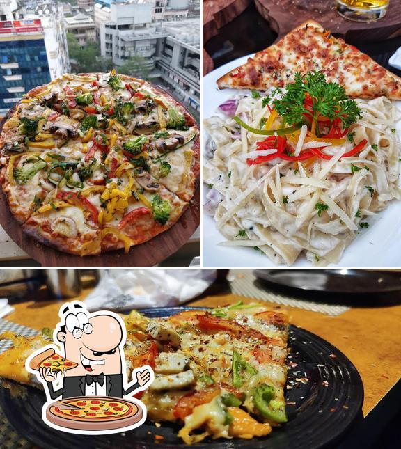 Order pizza at Retreat Drink N Dine
