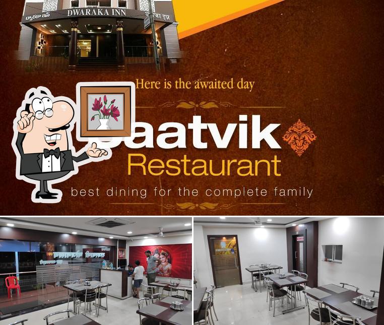 The interior of Saatvik Restaurant