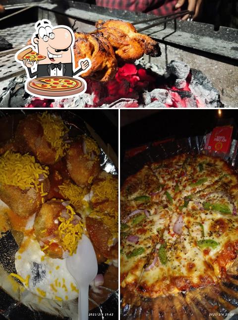 Order pizza at Tea Time
