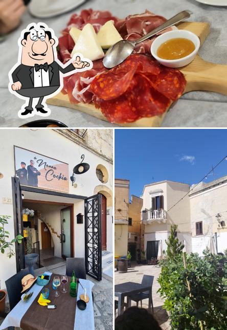 Guarda la foto che raffigura la interni e cibo di Trattoria da nonna Cochia