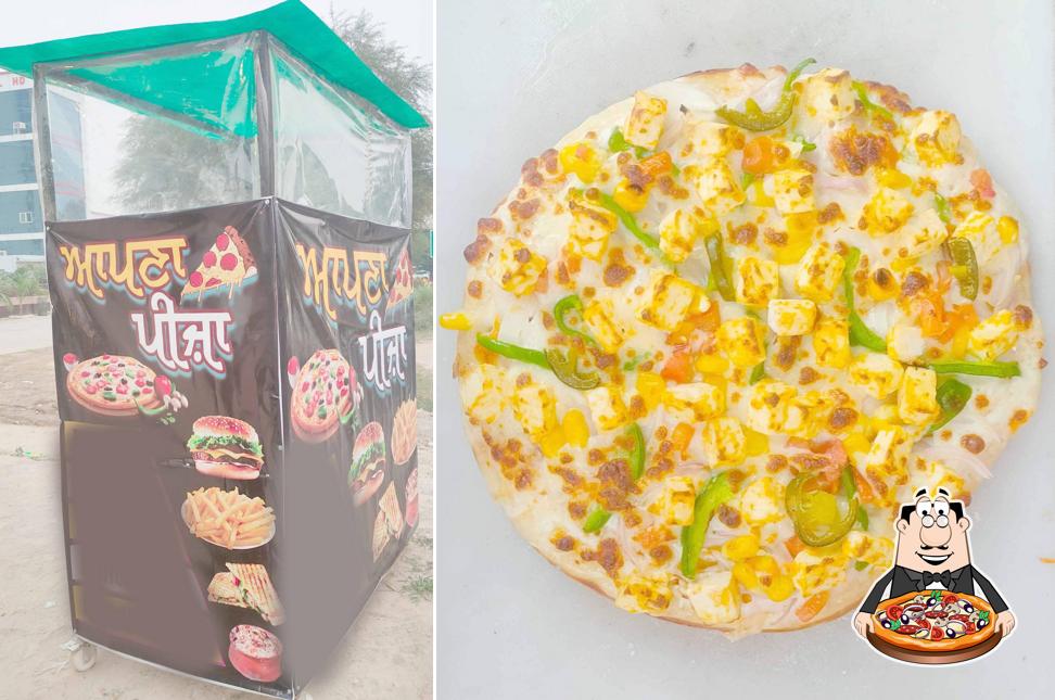 Pick pizza at Apna Pizza