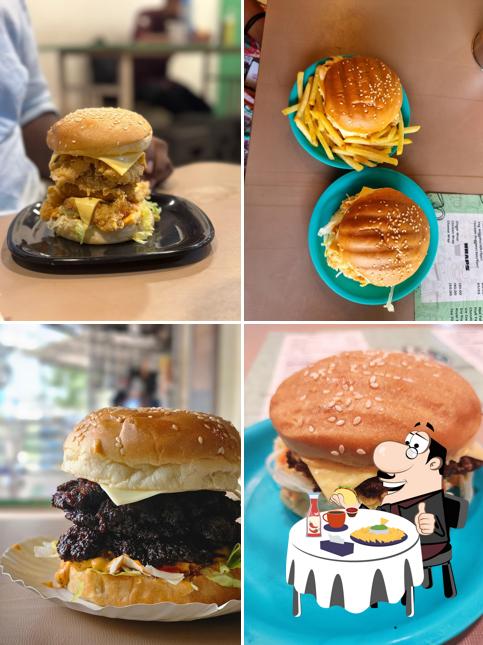 Try out a burger at TEA TIME