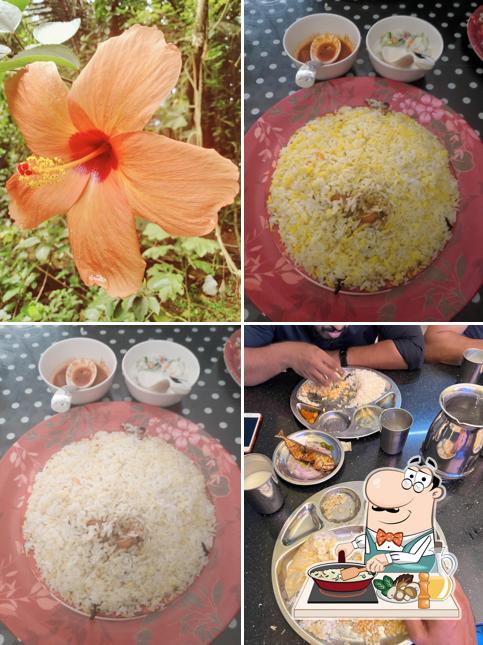 Fried rice at Kudumbasree Hotel