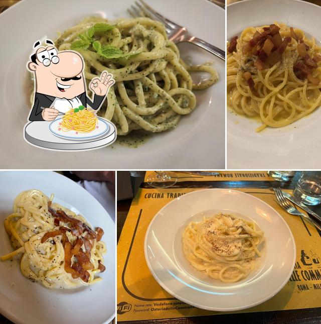 Spaghetti alla carbonara al Osteria Delle Commari
