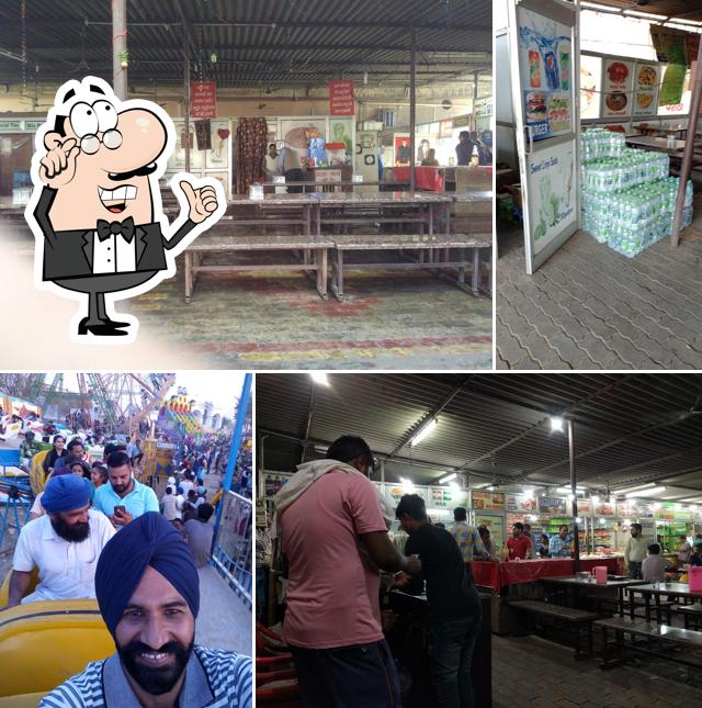 The interior of Pappu Dhaba