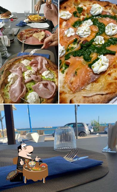 Pizzeria Mediterranea Di Verderame Simona si caratterizza per la cibo e esterno