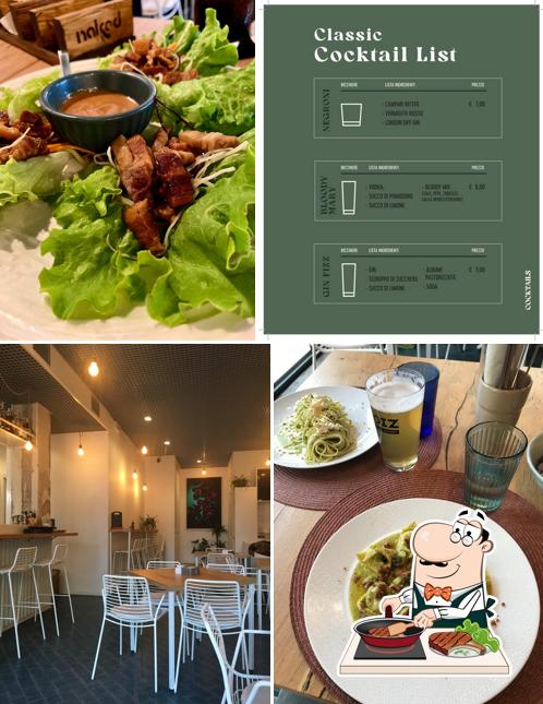 Prova i piatti di carne a Naked - Concept Bar