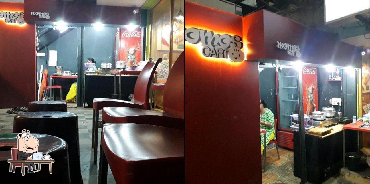 The interior of Momos Cart