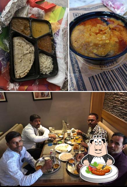 This is the picture showing food and interior at Royal punjabi restaurant (pure veg)