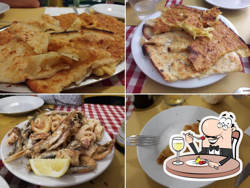 Platti al Vino e Farinata