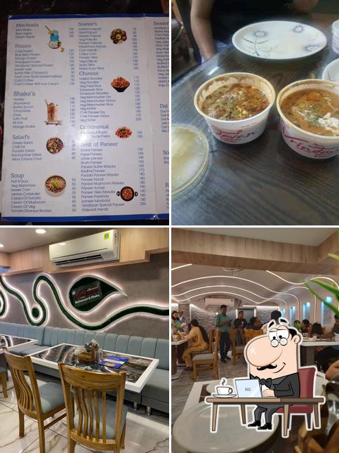 The photo of Vrindavan Restaurant and Dhaba’s interior and food