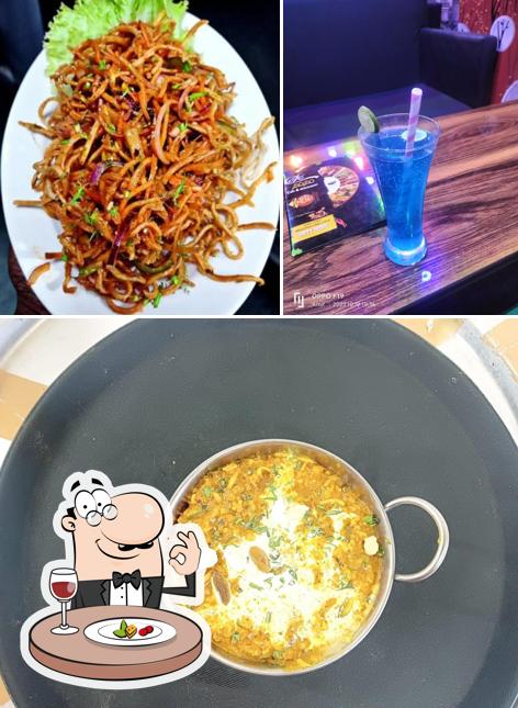 The restaurant's food and beverage