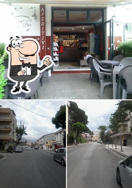 Tra le diverse cose da Magic Bar si possono trovare la esterno e interni