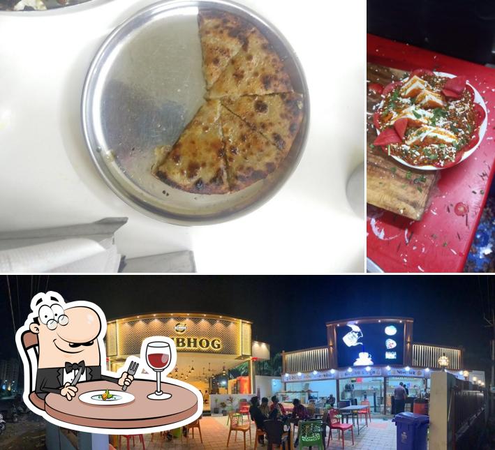 This is the picture showing food and interior at Rajbhog Restaurant