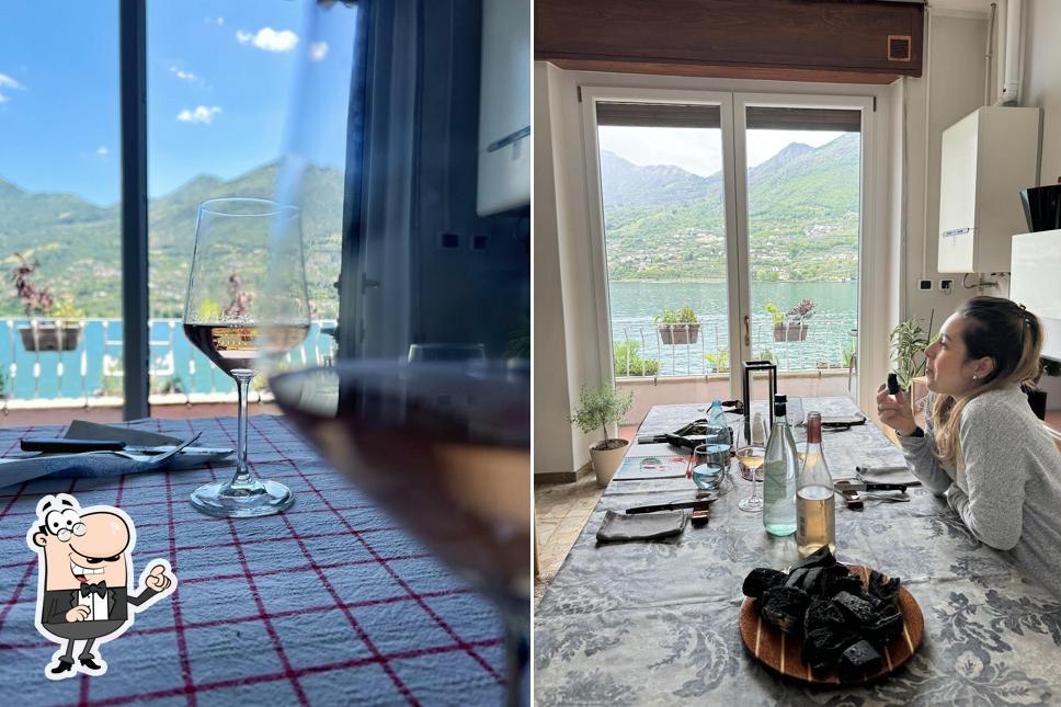 Gli interni di Le Rie home restaurant