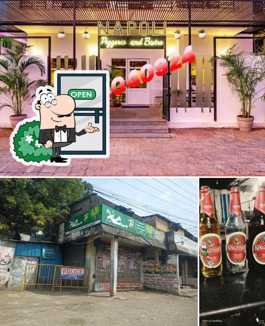 Among various things one can find exterior and beer at Tasmac