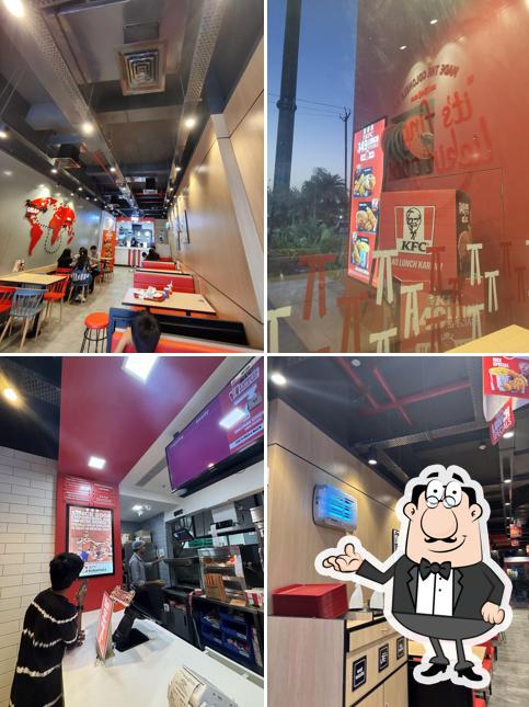 The interior of KFC