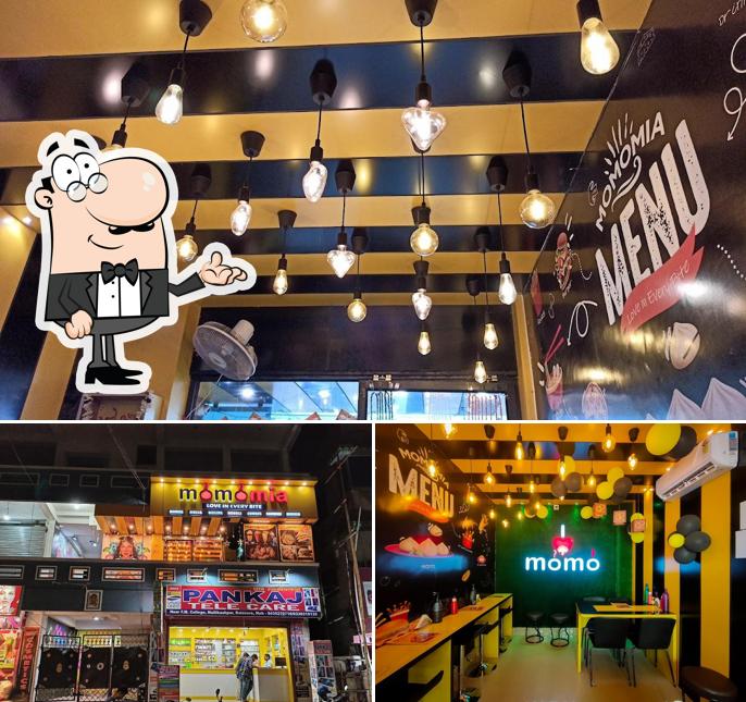 Take a look at the picture depicting interior and exterior at Momomia