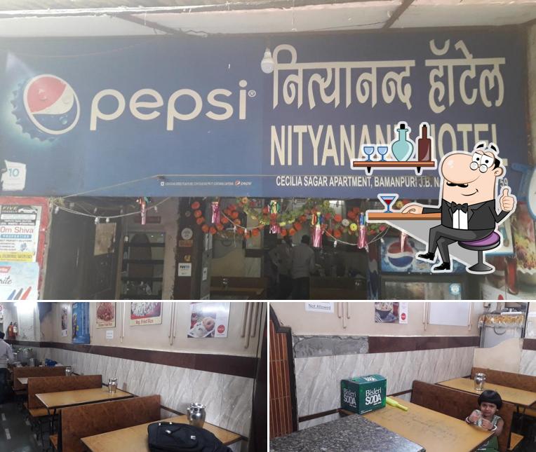 The interior of Nityanand Hotel
