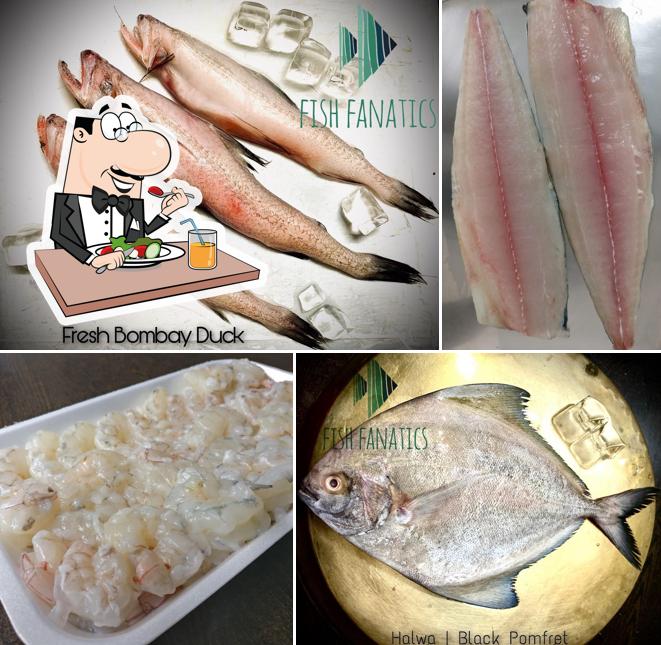Food at Fish Fanatics
