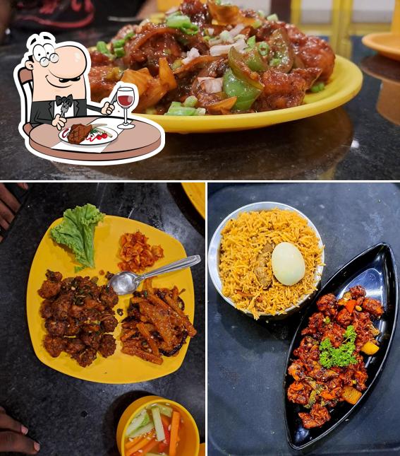 Get meat dishes at Genie royal biriyani virundhu