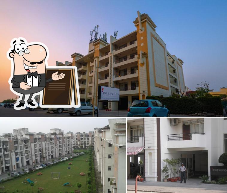 Check out how Rosewood Apartment Hotel - Pantnagar looks outside