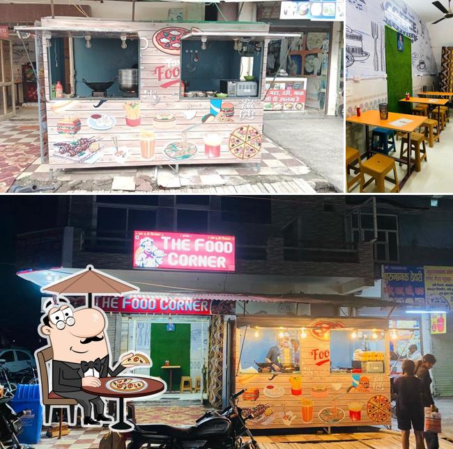 The exterior of THE FOOD CORNER