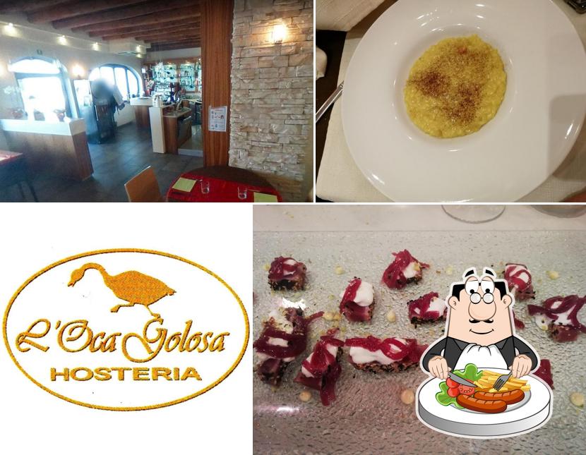 Cibo al Ristorante L'Oca Golosa