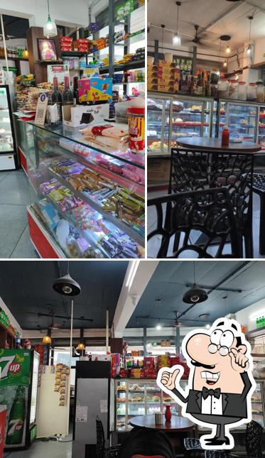 The interior of Golden bakery