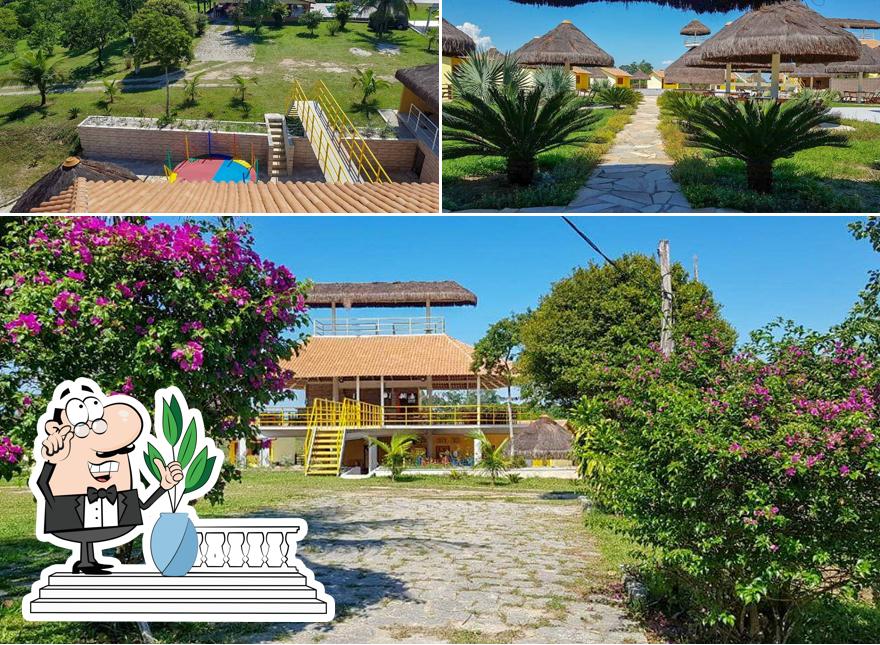 Desfrute da vista da área externa do Guapi Parque das Águas Clube