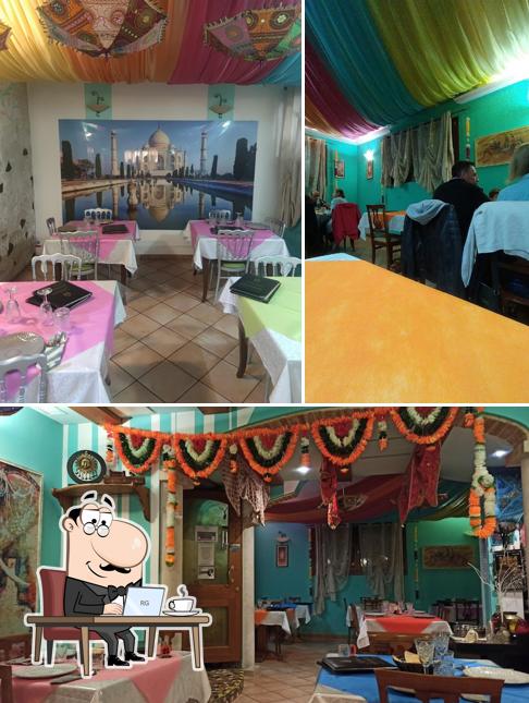 Gli interni di Karma Ristorante Indiano