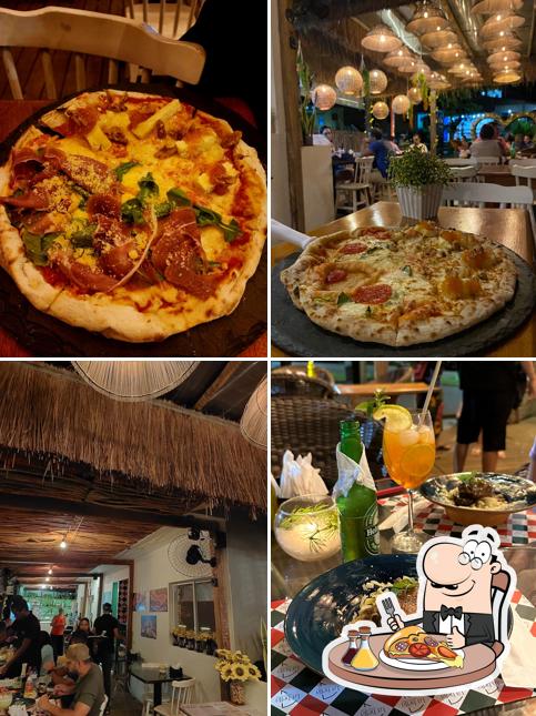 Peça diferentes estilos de pizza