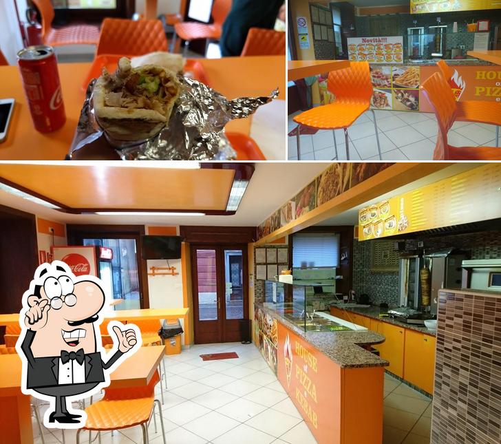 Gli interni di House of Pizza e Kebab