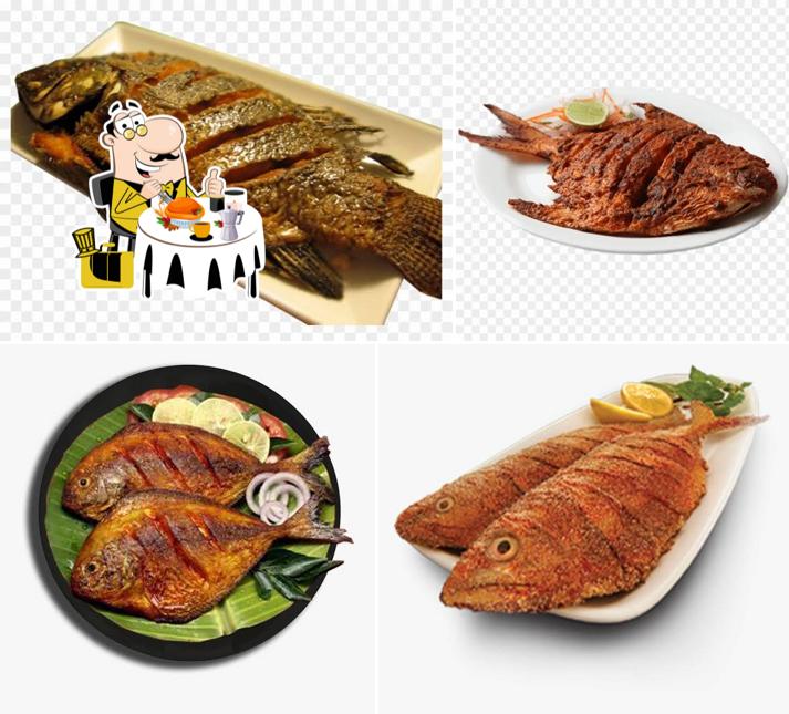 Food at Kongu Fish Shop A/C