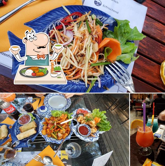 Questa è la foto che mostra la cibo e bevanda di Thaï au Lac
