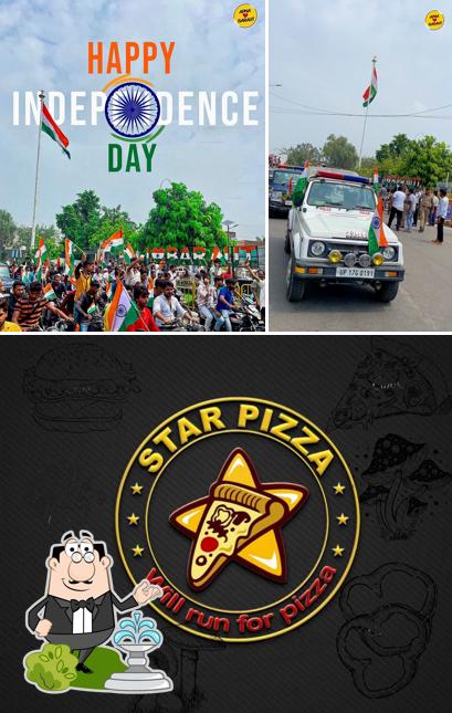 The exterior of star pizza Baraut