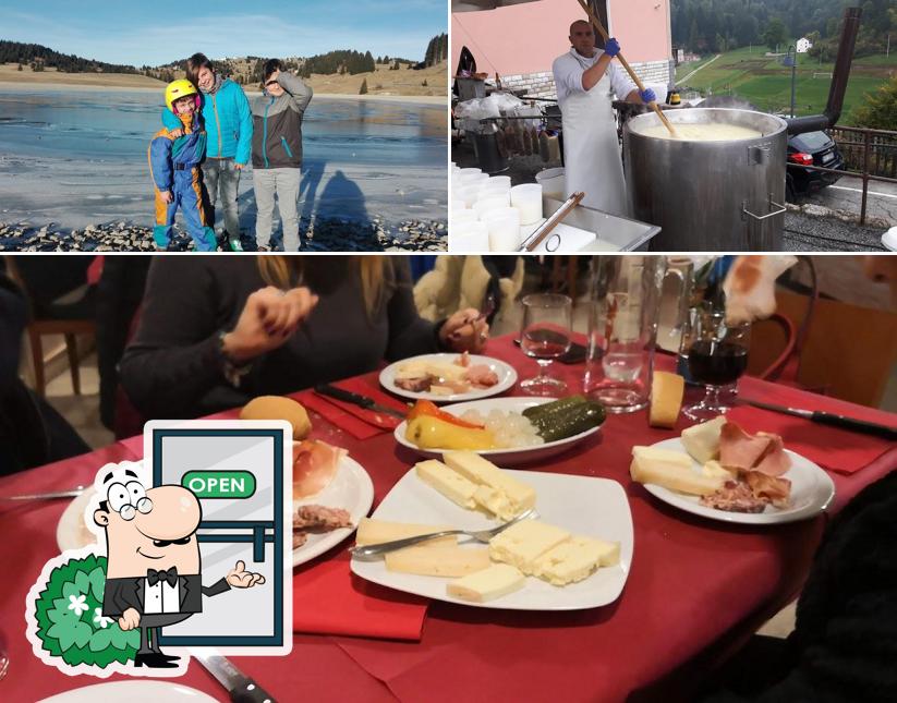La esterno e tavolo da pranzo del ristorante