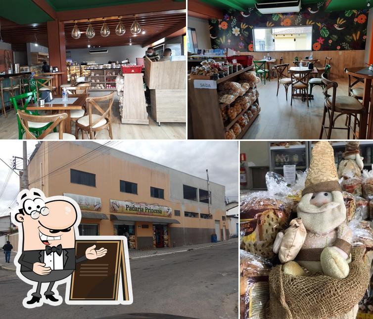 Esta é a imagem mostrando exterior e interior a Padaria Princesa