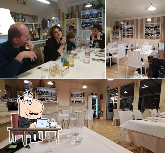 Gli interni di La stanza del gusto