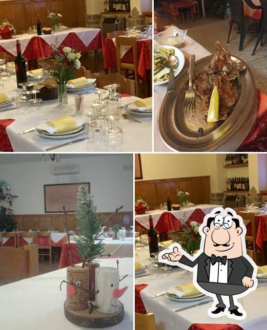 Piccolo Ranch Montemonaco si caratterizza per la interni e tavolo da pranzo