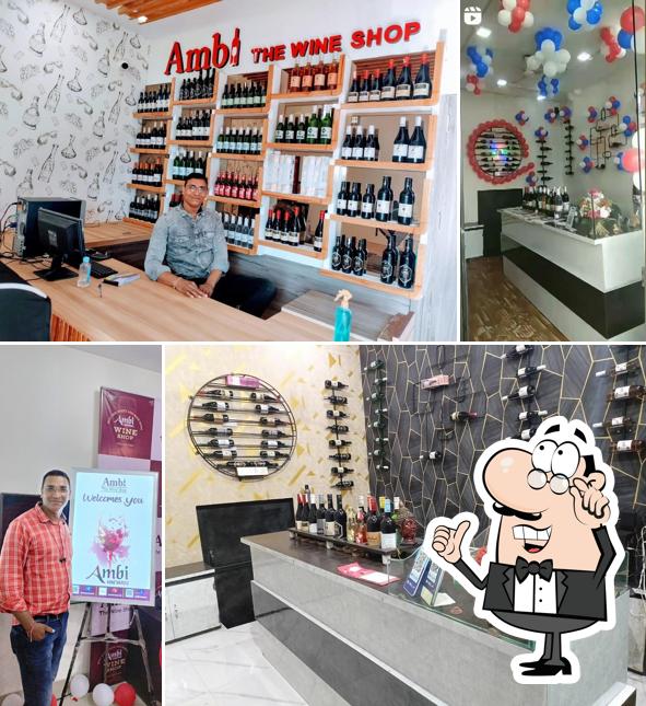 The interior of Ambi The Red/white/Rose wine Shop
