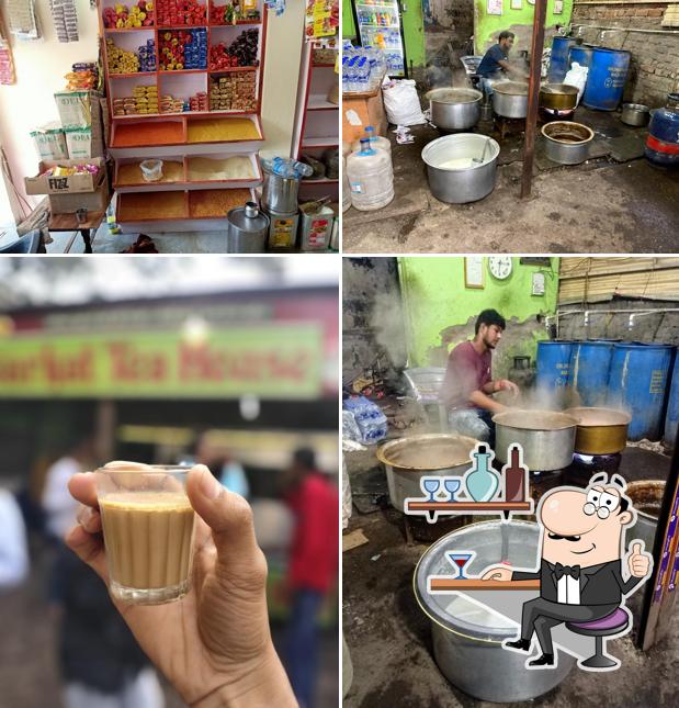 The interior of Barkat Tea House