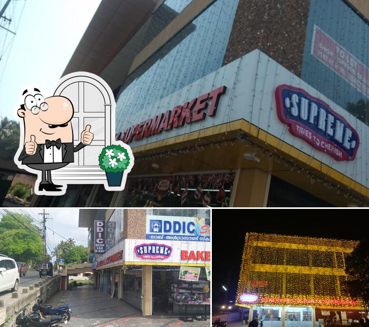 The exterior of Sunrise Bakery and Super Market