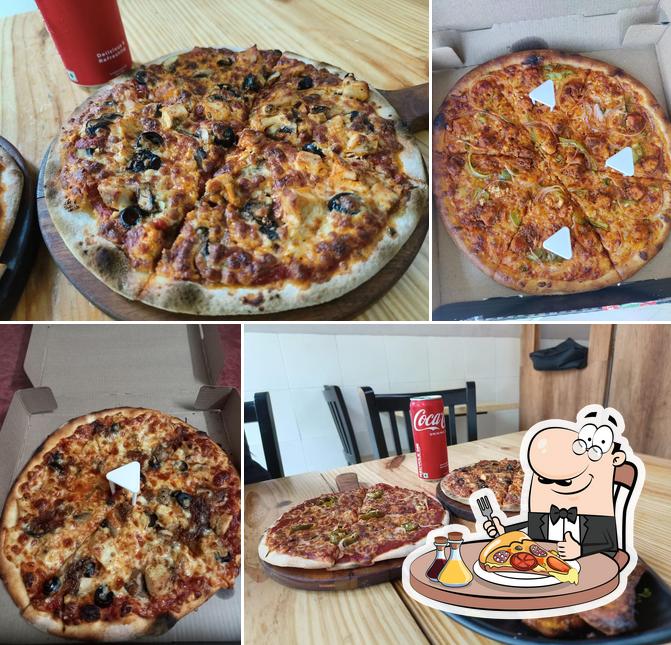 Pick different types of pizza
